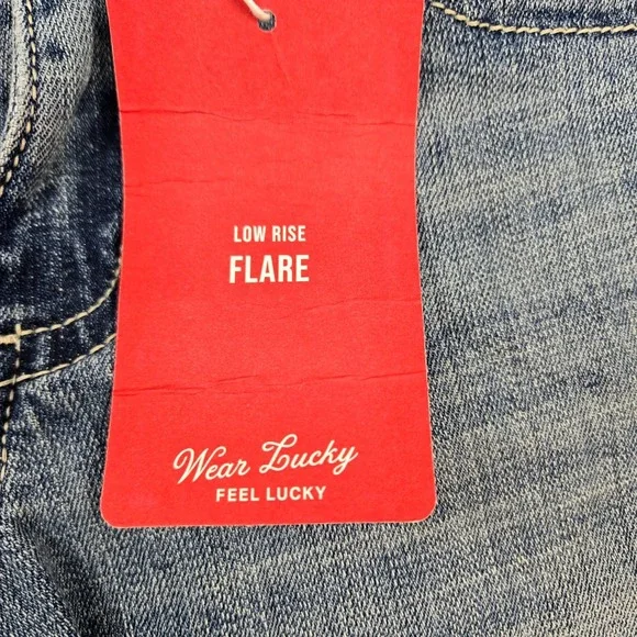 Lucky Brand Low Rise Flare Denim Blue Jeans Womens Size 6/28 R NWT - Picture 8 of 11